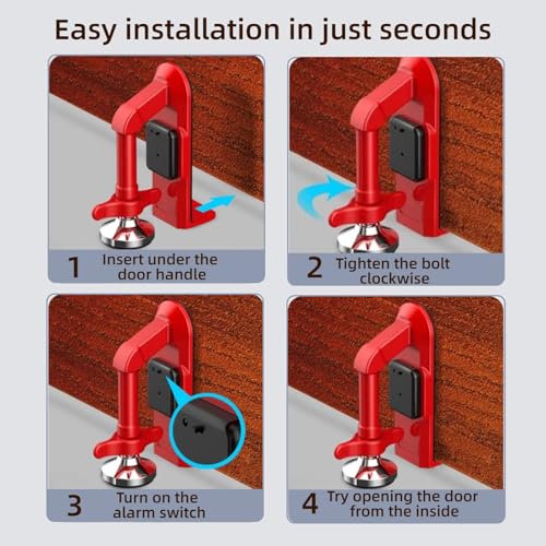 Portable Door Stopper Alarm – Instant Security & Travel Safety