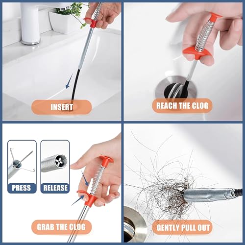 Drain Clog Remover Kit – Deep Clean Pipes, Stop Backups