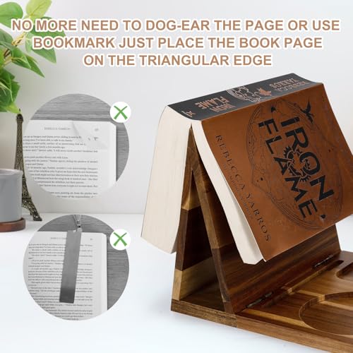 Acacia Wood Book Stand – Hands-Free Reading Rest