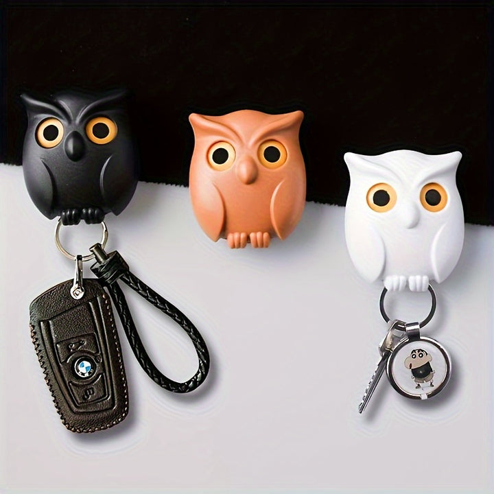 Magnetic Owl Key Hooks (3-Pack) – Keys Always Ready