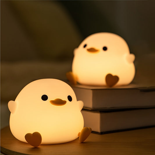 USB Rechargeable Silicone Night Duckling Light