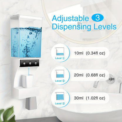 25Oz Automatic Mouthwash Dispenser For Bathroom