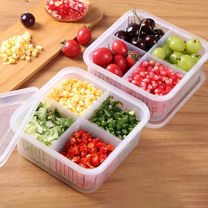 1pc 4-in-1 Multifunctional Fruit and Vegetable Storage Container