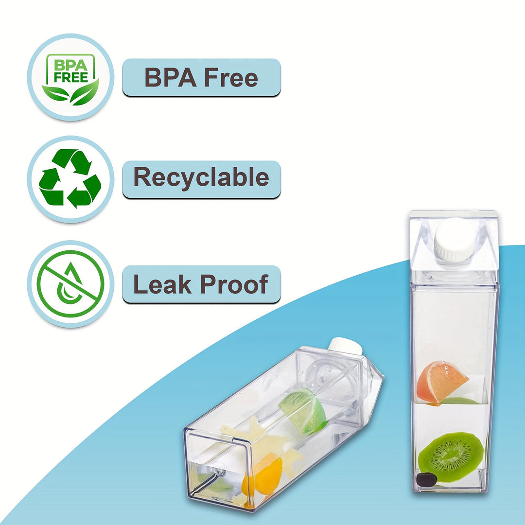Stylish Milk Box Water Bottle