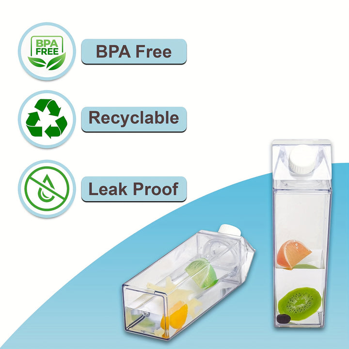 Stylish Milk Box Water Bottle