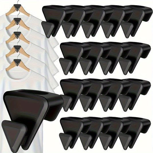 30-Pack Plastic Hanger Hooks