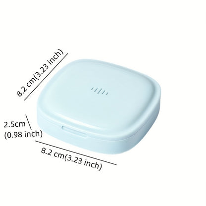 1pc Denture Bath Retainer Case Box Holder Cleaner