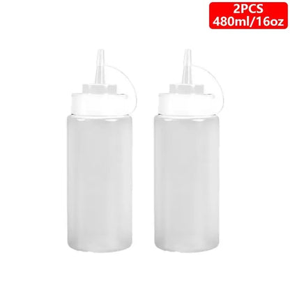 1/2/4/6pcs Condiment Squeeze Bottles