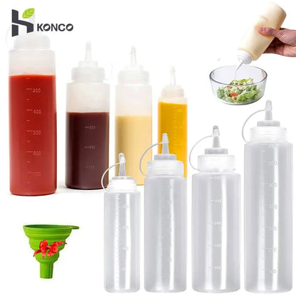 1/2/4/6pcs Condiment Squeeze Bottles