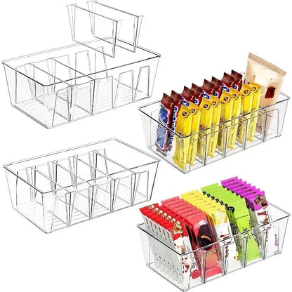 Refrigerator Organizer Bin Clear Plastic Food Storage