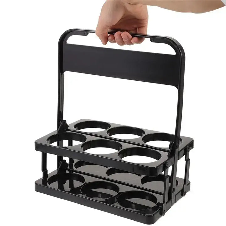 Foldable 6-Bottle Sports Water Carrier