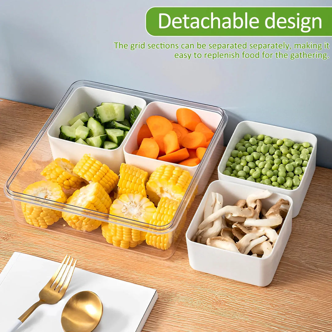 Divided Serving Tray: Fresh Snacks, Organized Serve