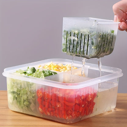 1pc 4-in-1 Multifunctional Fruit and Vegetable Storage Container