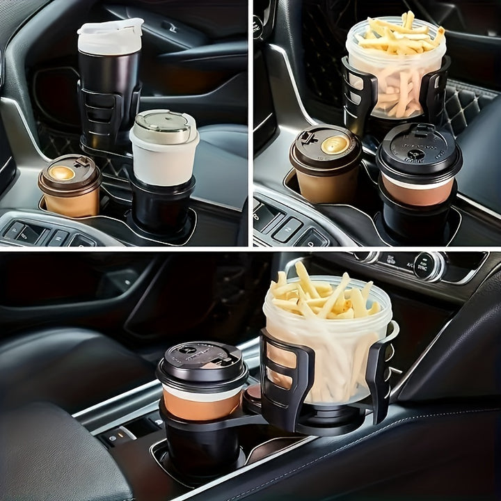 Versatile Car Cup Holder Extender with Adjustable Mount