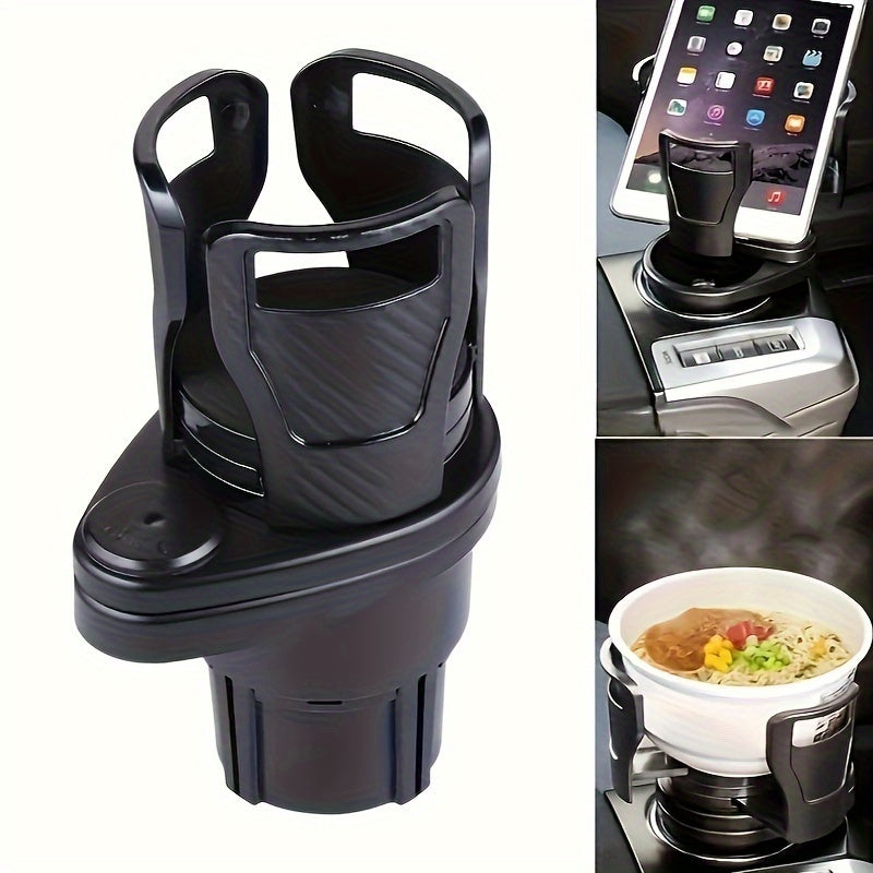Versatile Car Cup Holder Extender with Adjustable Mount