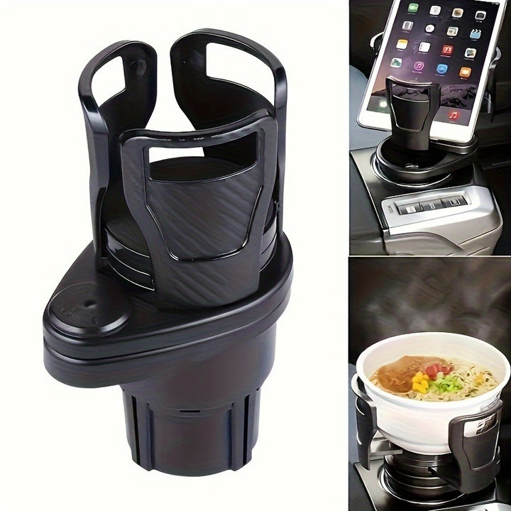 Versatile Car Cup Holder Extender with Adjustable Mount