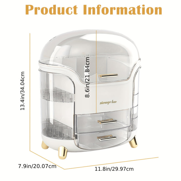 Dust-Proof Vanity Organizer - Declutter Your Beauty