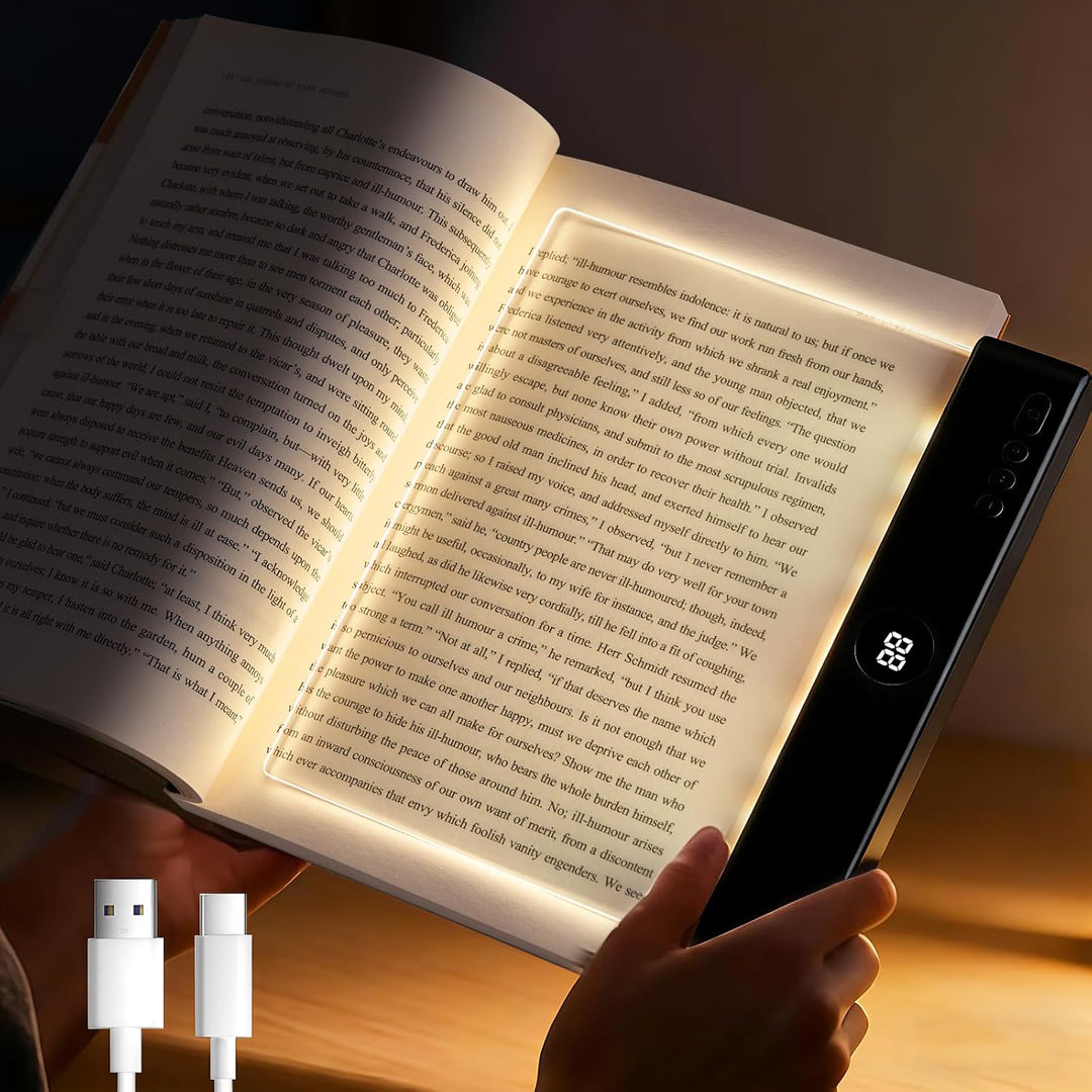 Lumalit Flat Book Light – Eye-Safe Reading Comfort