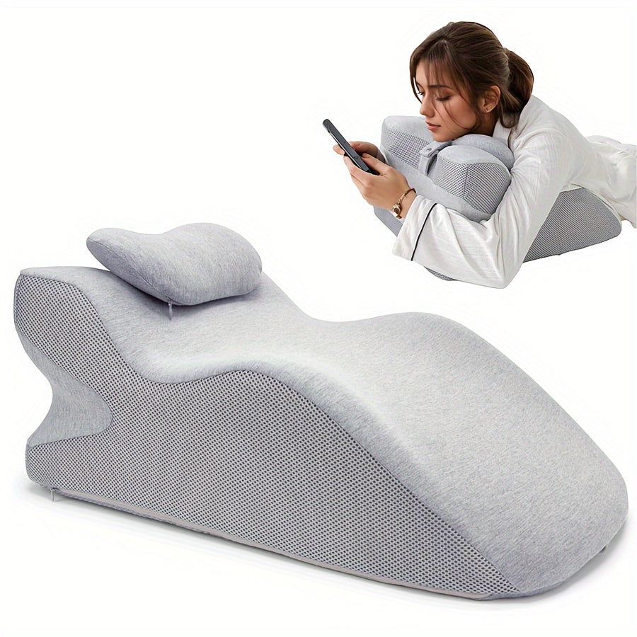 Adult Ergonomic Foam Bed Wedge Pillow with Headboard