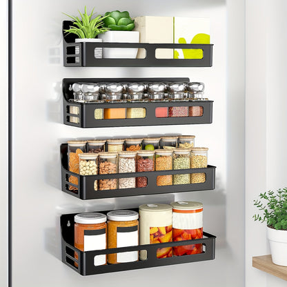 1/2/4pcs Premium Magnetic Spice Rack Organizer