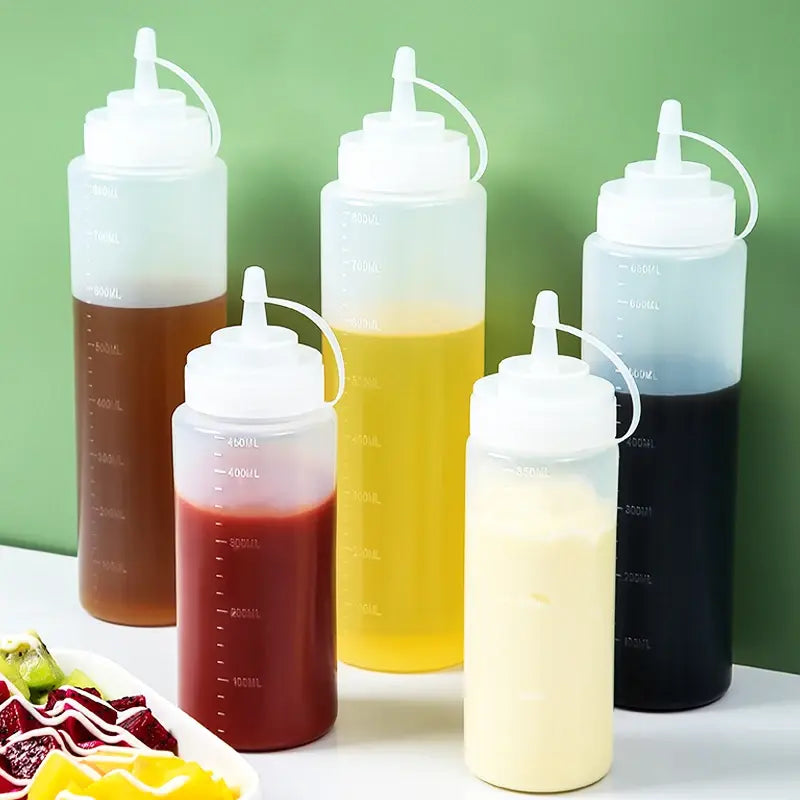 1/2/4/6pcs Condiment Squeeze Bottles