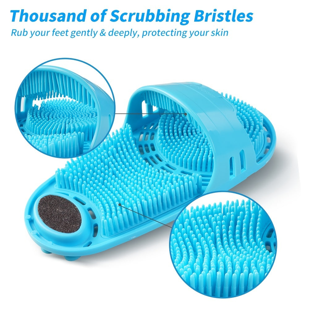 Shower Foot Scrubber Massager Slipper