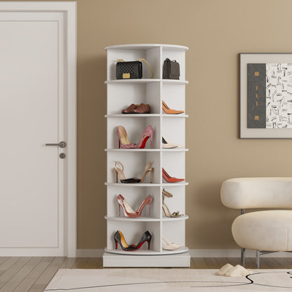 6-Tier Rotating Shoe Rack Tower