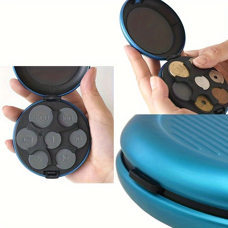 1-Pack Portable Coin Organizer Storage Case