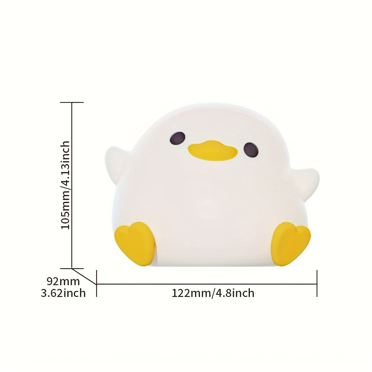 USB Rechargeable Silicone Night Duckling Light