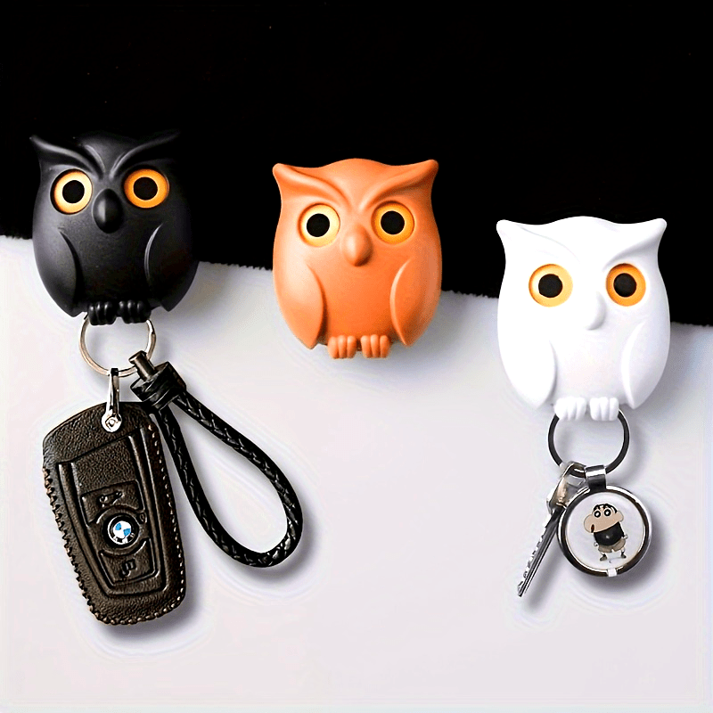 Magnetic Owl Key Hooks (3-Pack) – Keys Always Ready