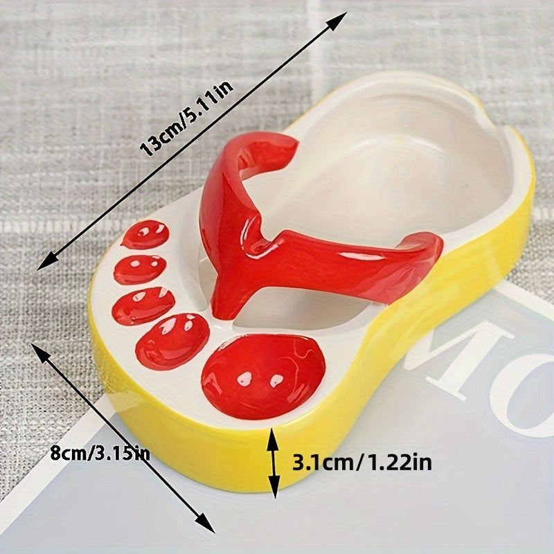 Ceramic Flip Flop Shaped Dipping Bowl