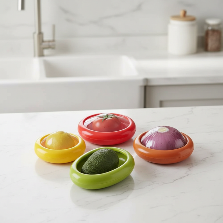 Fresh Produce Savers: Onion, Lemon, Veggie Keepers