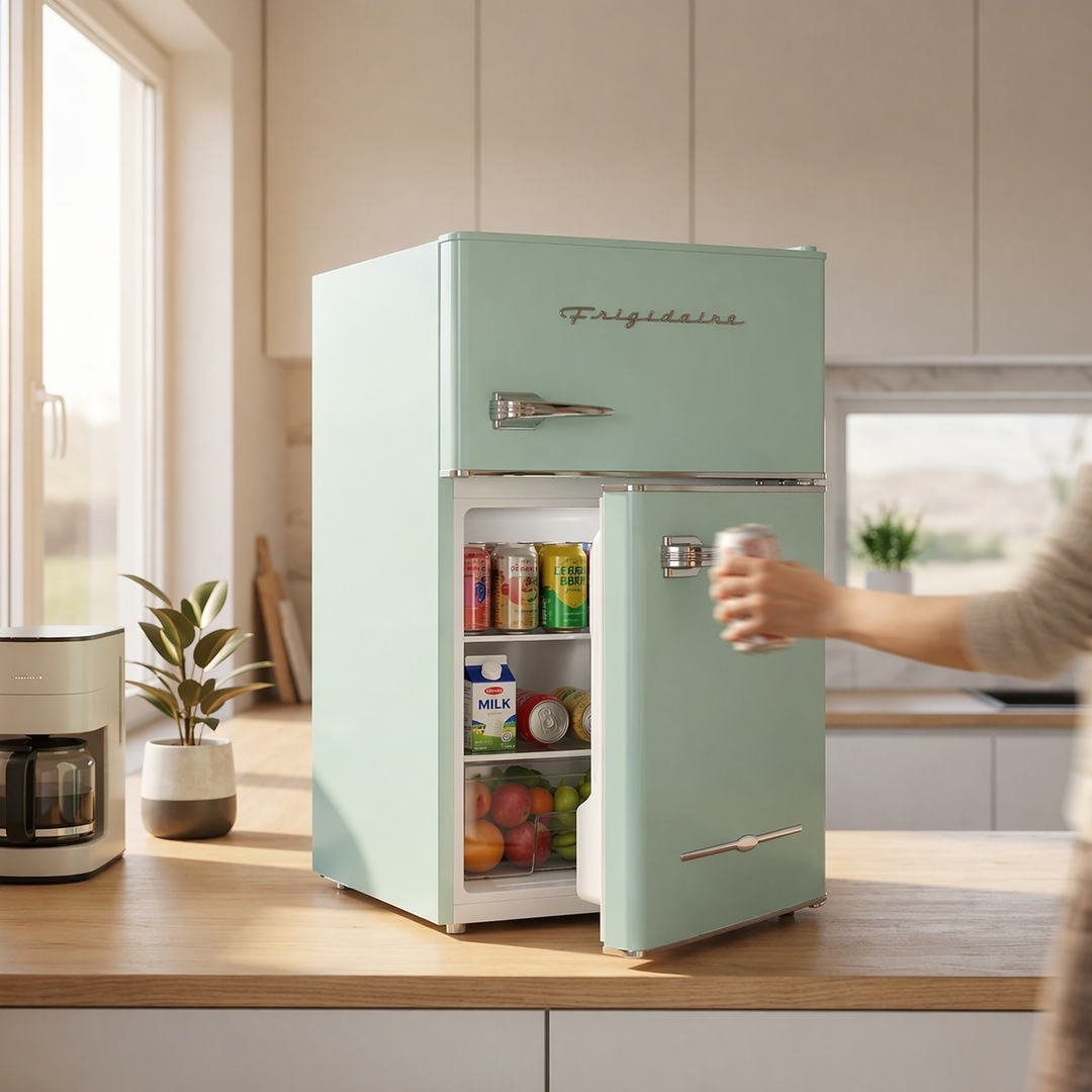 Frigidaire Retro Mini Fridge – Compact Style, Big Chill