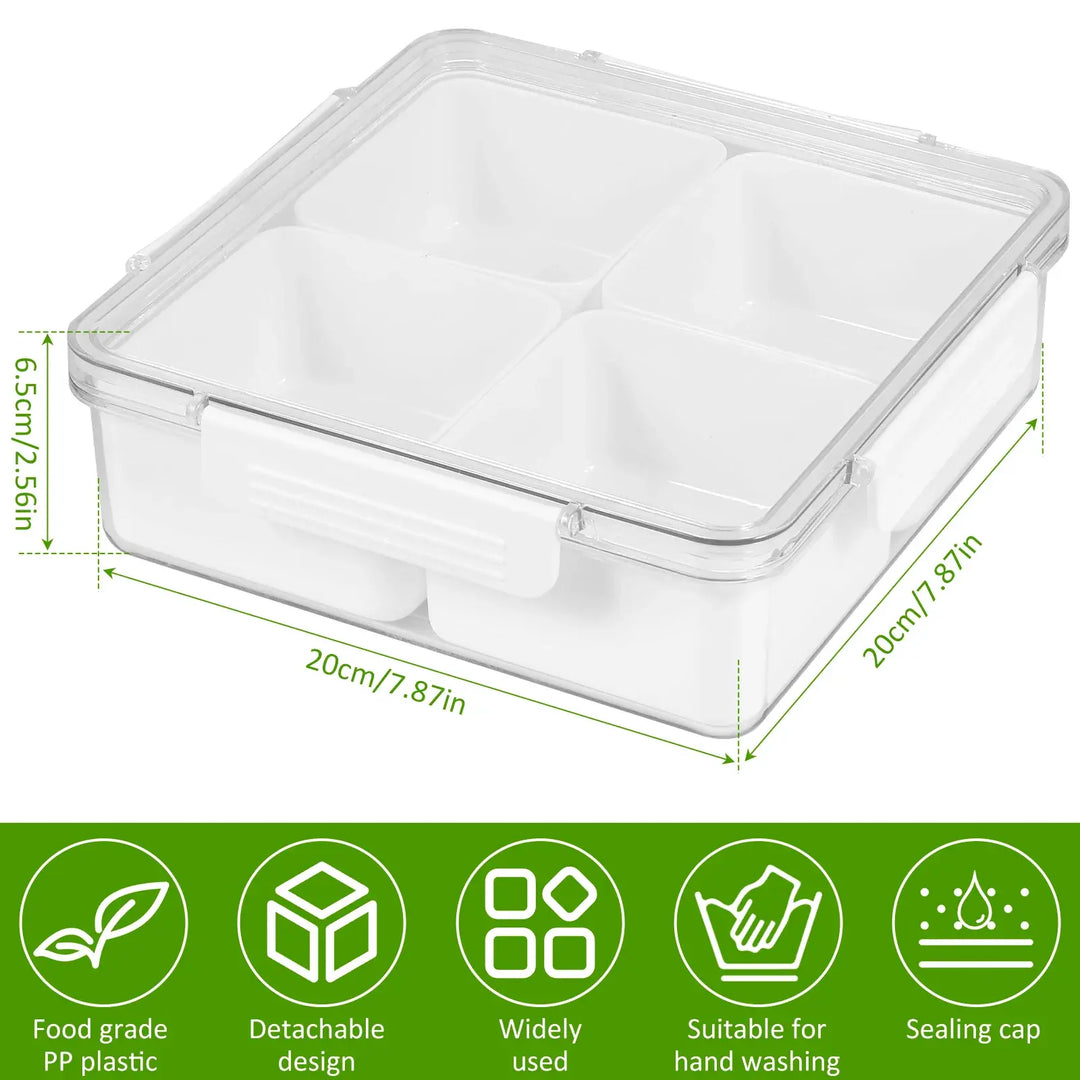 Divided Serving Tray: Fresh Snacks, Organized Serve