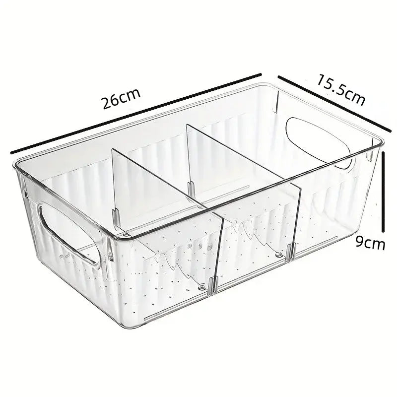 Refrigerator Organizer Bin Clear Plastic Food Storage