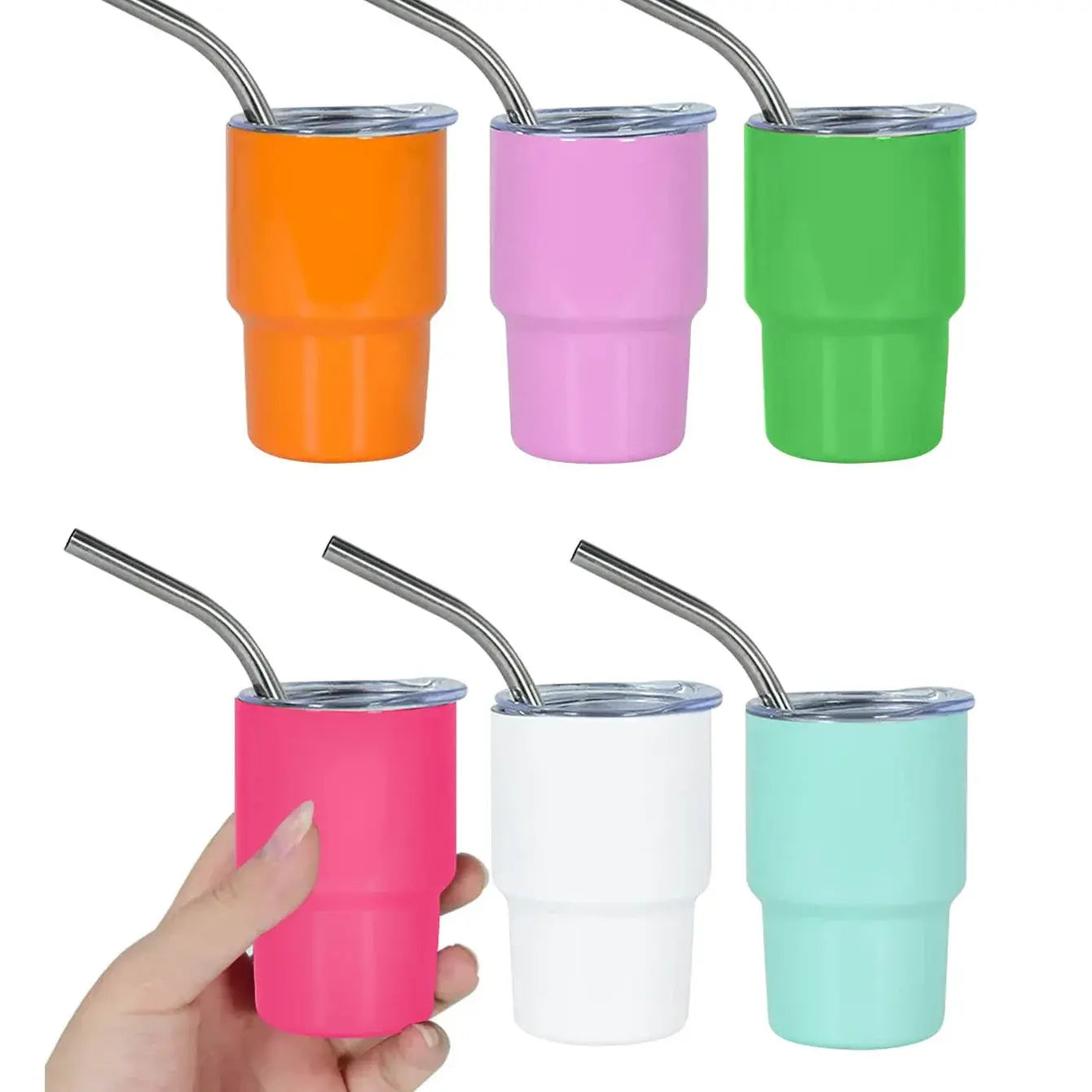 6pcs/Set Mini Tumbler Shot Glass 3oz