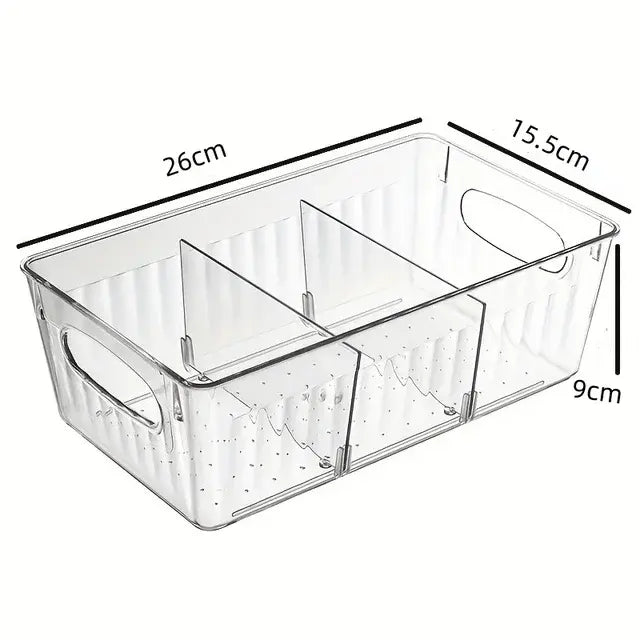 Refrigerator Organizer Bin Clear Plastic Food Storage