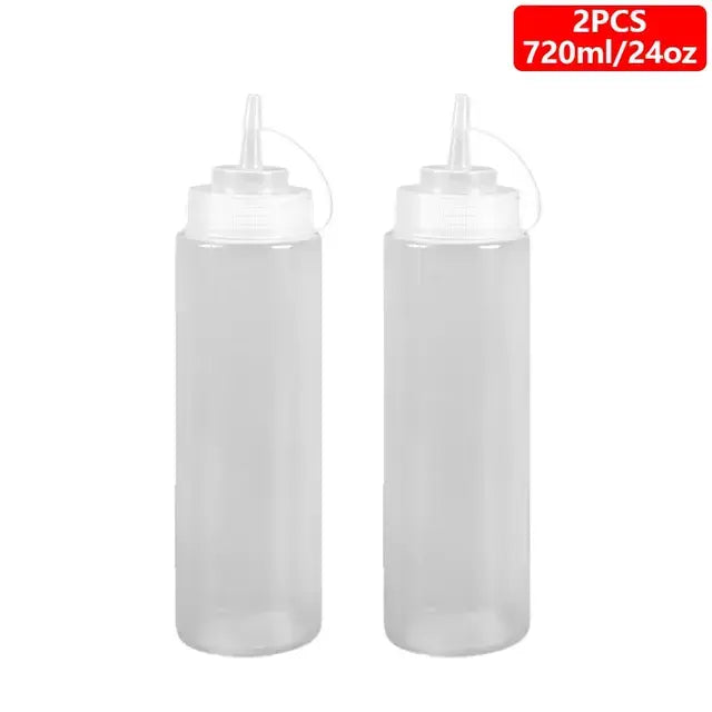 1/2/4/6pcs Condiment Squeeze Bottles