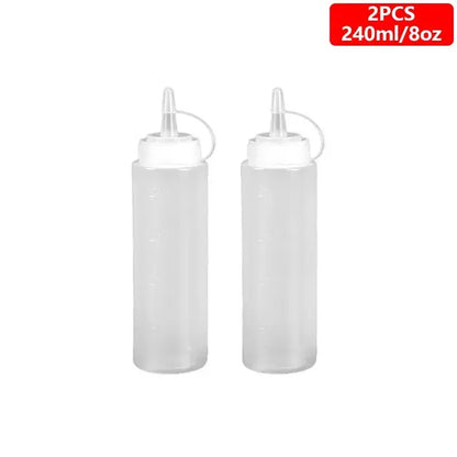 1/2/4/6pcs Condiment Squeeze Bottles